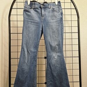 Torrid Medium Blue Bombshell Flare Size 14 R